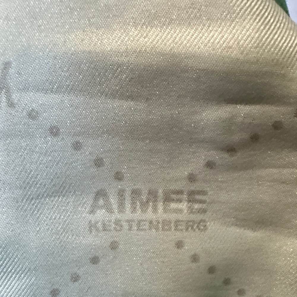 Aimee Kestenberg Green Gold Snakeskin Textured Leather Shoulder Bag Zippers EUC - Picture 10 of 13